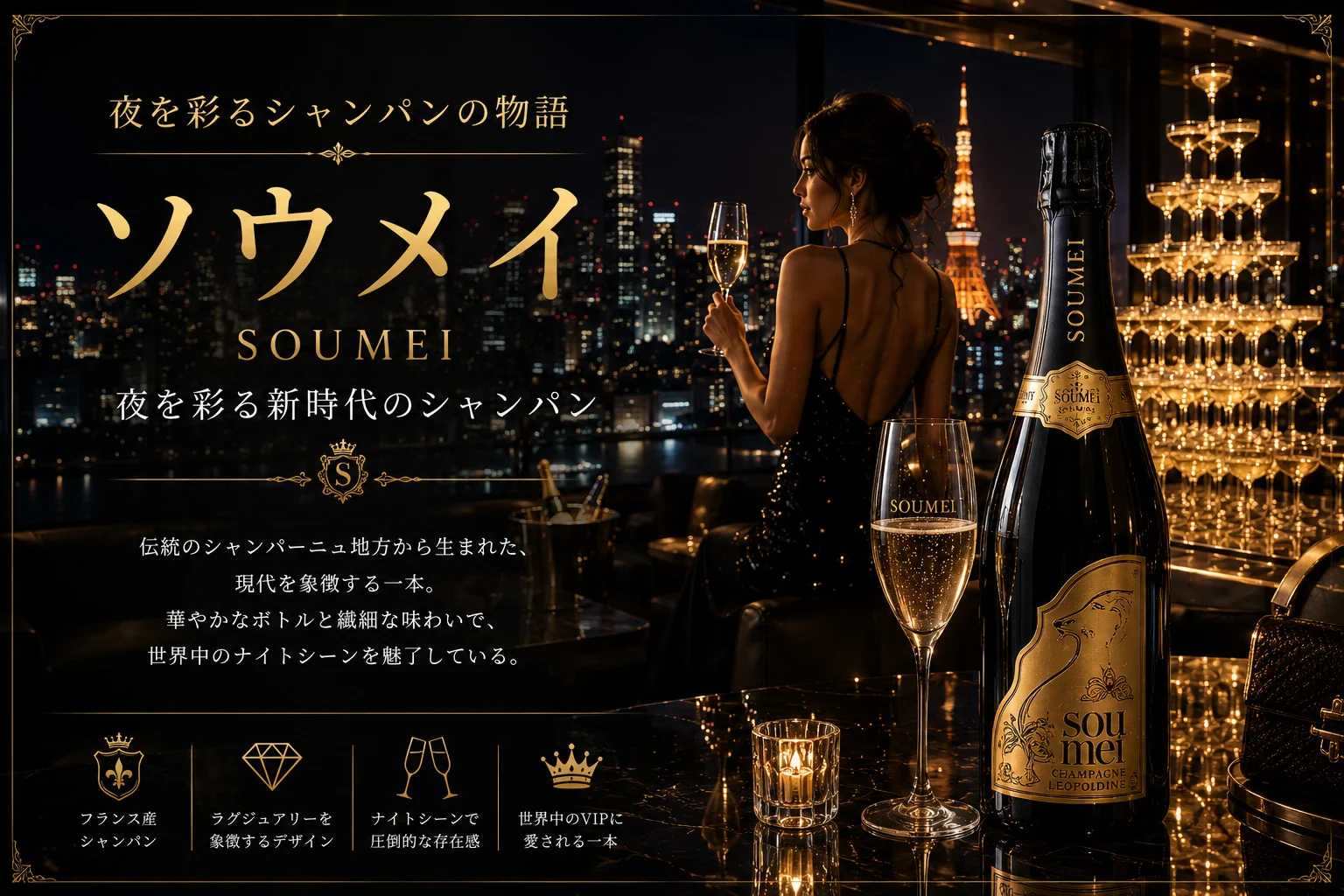 ソウメイ — 現代の夜を彩る新時代のシャンパン